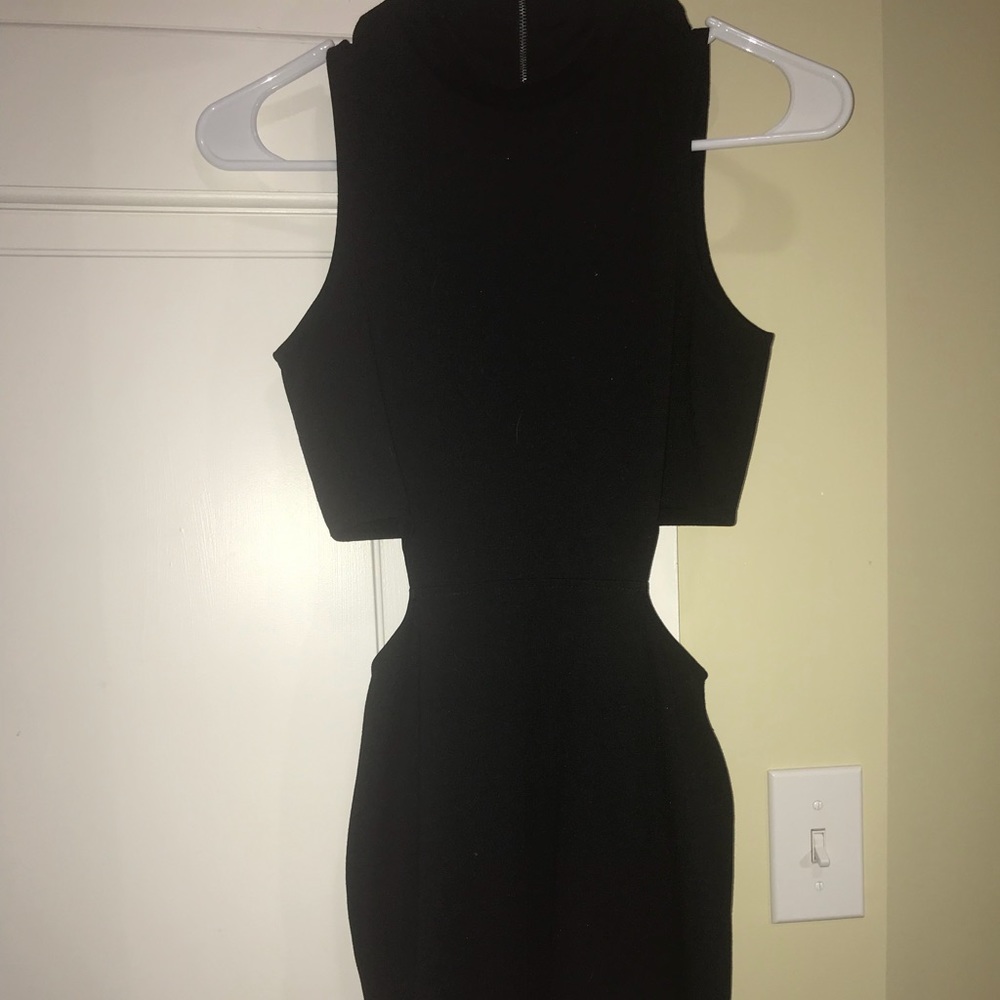 Black mini dress